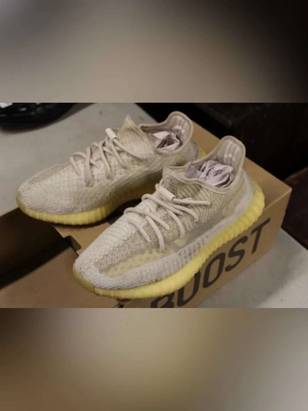 adidas Yeezy Boost 350 V2 Natural Cream & White Size 7.5